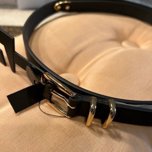 Express Genuine Leather Gold Tipped Buckle Belt main image 6